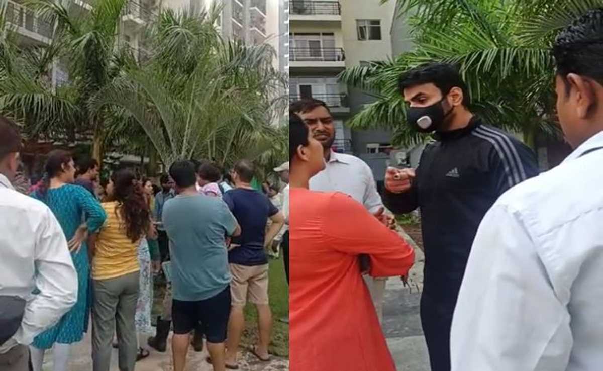 महिला को गाली दे रहे भाजपा नेता की वीडियो वायरल, नोएडा पुलिस ने लिया संज्ञान